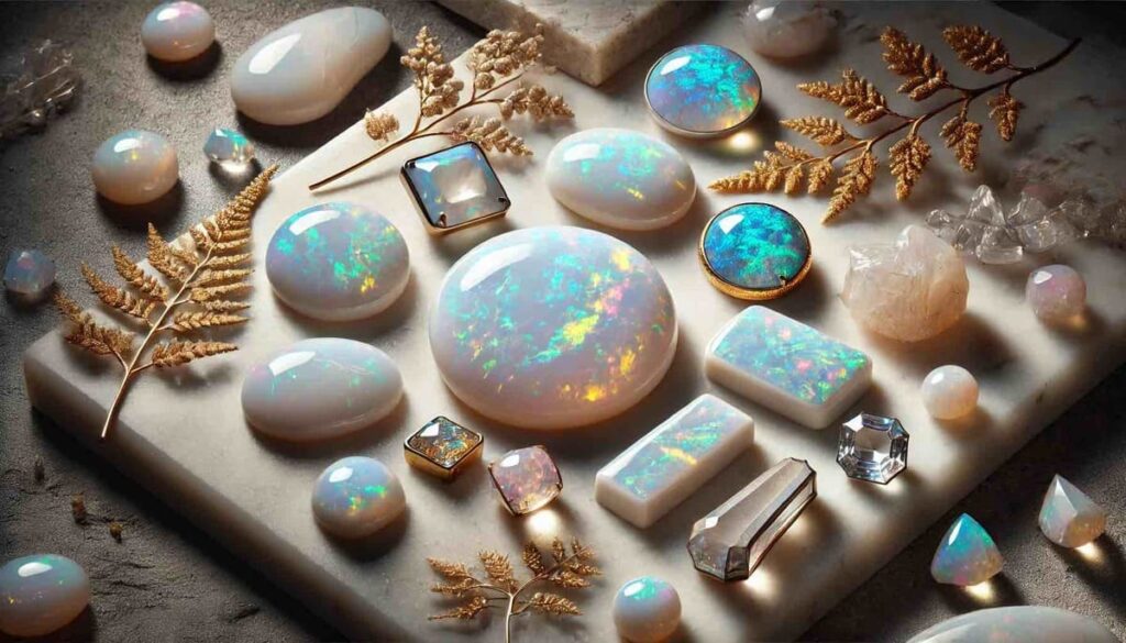 Opal birthstone - white opal