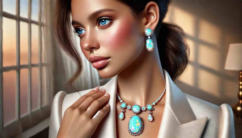 October birthstone jewelry - opal